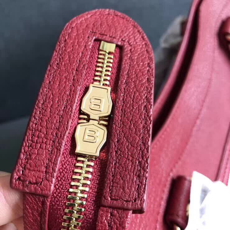 BALENCIAG巴黎世家 機車包 38cm原版山羊皮配金邊 手提肩背斜挎包  BL1376